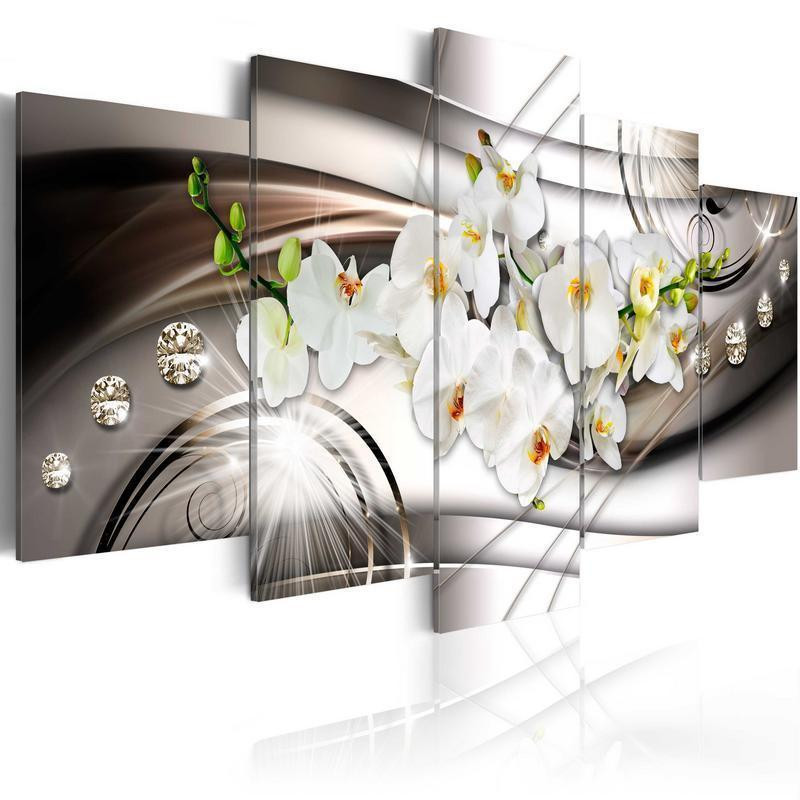 70,90 € Canvas Print - Orchid with Diamonds