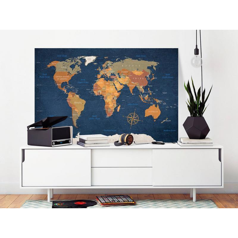 31,90 € Cuadro - World Map: Ink Oceans