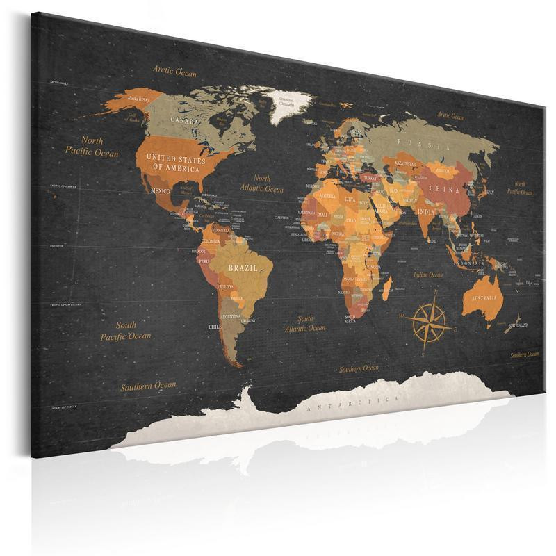31,90 € Glezna - World Map: Secrets of the Earth