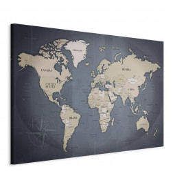Paveikslas - World Map: Shades of Grey