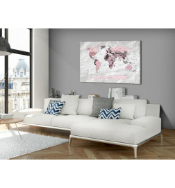 31,90 € Cuadro - World Map: Pink Continents