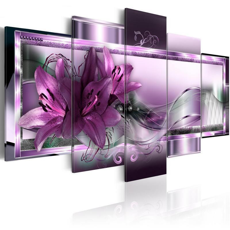 70,90 € Leinwandbild - Purple Lilies