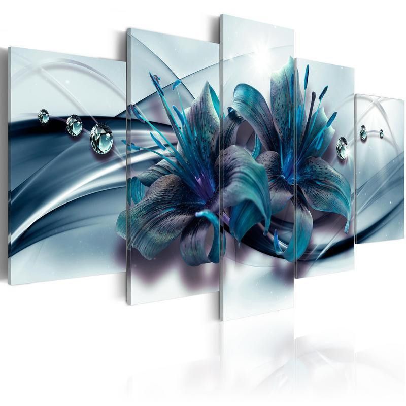 70,90 € Canvas Print - Blue Lily