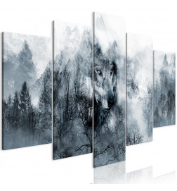 70,90 € Canvas Print - Mountain Predator (5 Parts) Wide