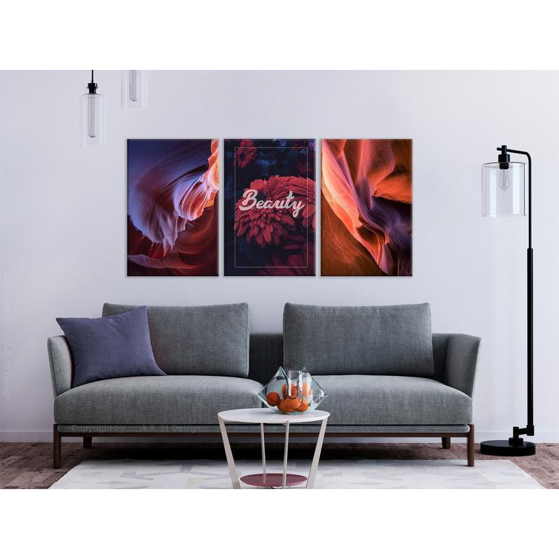 61,90 € Canvas Print - Beauty of Canyons (3 Parts)