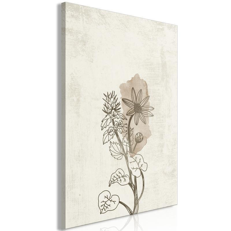 61,90 € Canvas Print - Outline of Nature (1 Part) Vertical