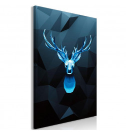 Schilderij - Ice Deer (1 Part) Vertical