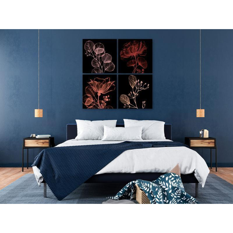 56,90 €Quadro - Glowing Flowers (4 Parts)
