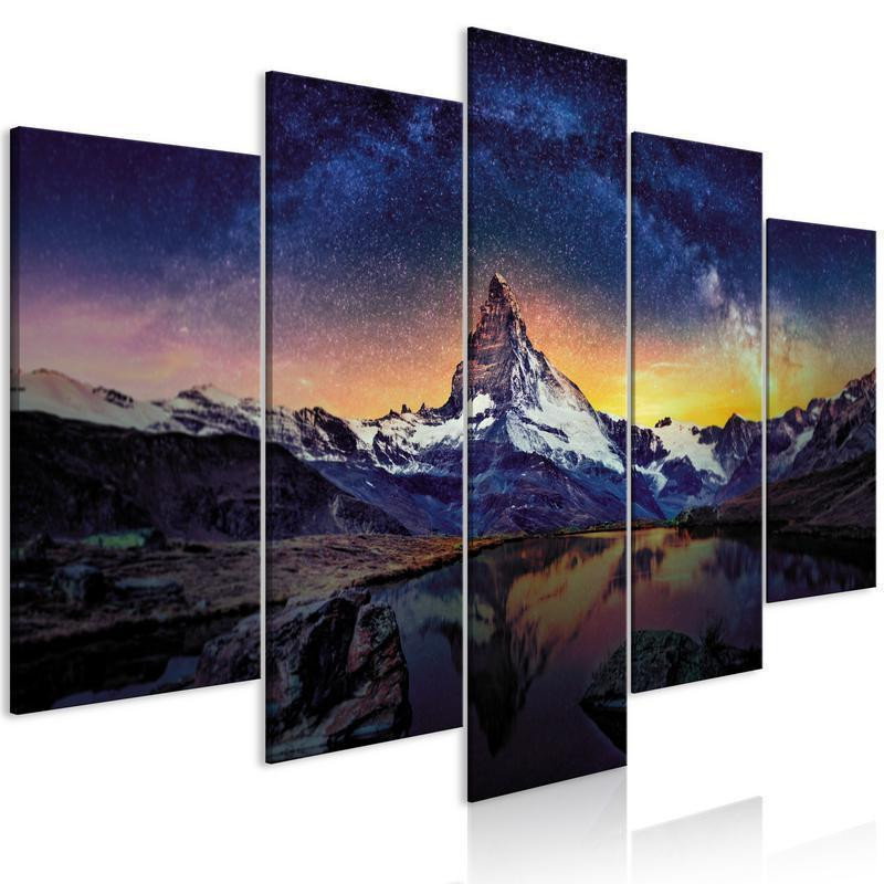 70,90 € Schilderij - Matterhorn (5 Parts) Wide