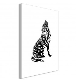 Canvas Print - Wolf Trail (1 Part) Vertical