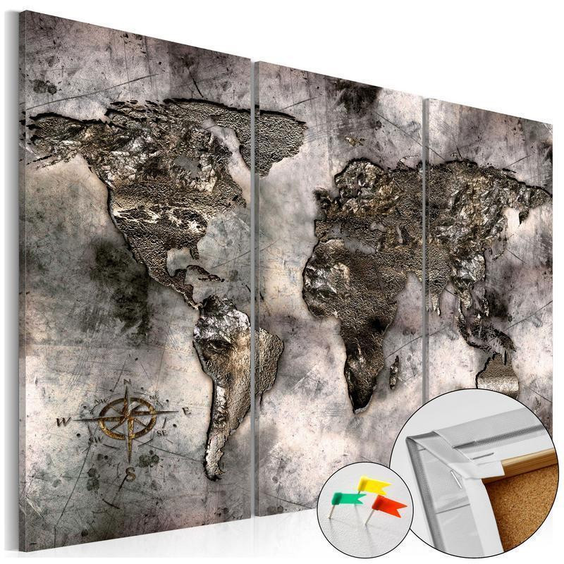 68,00 € Decorative Pinboard - Opalescent Map