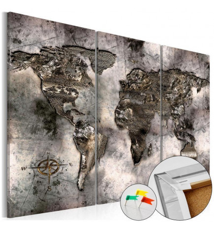 Decorative Pinboard - Opalescent Map