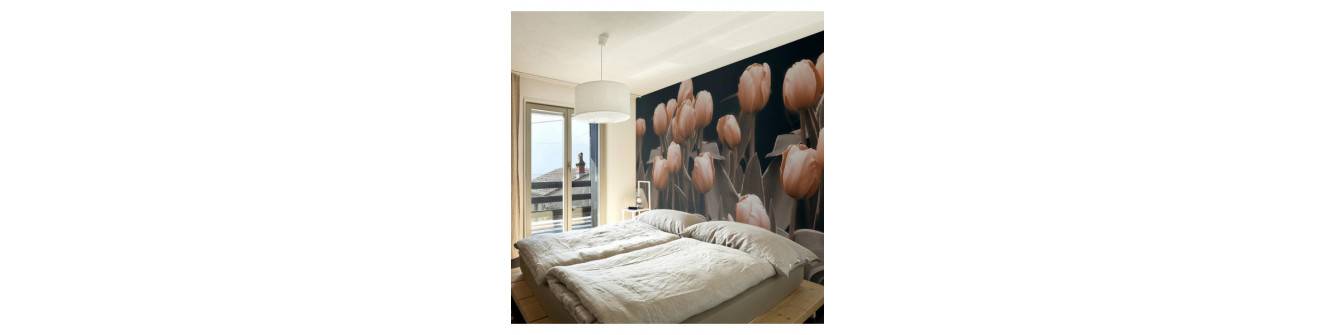 photo wall murals with tulips