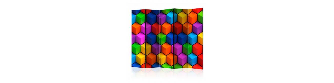 with cubes