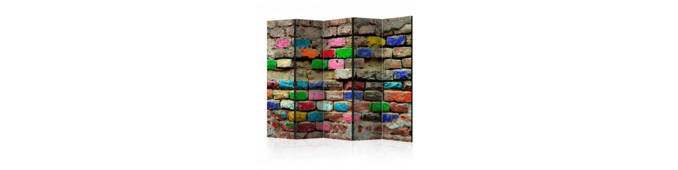 mur multicolore