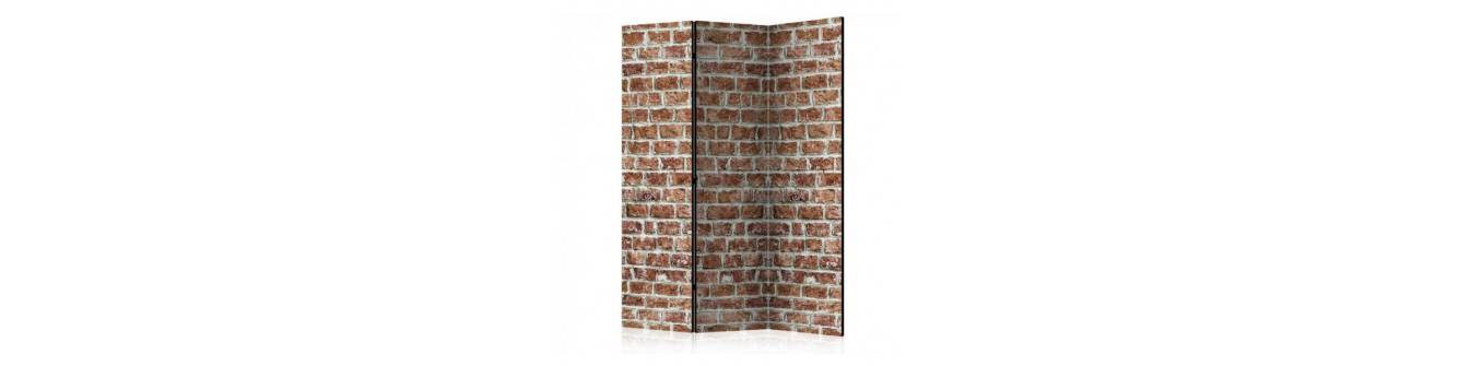 3 panel brick wall