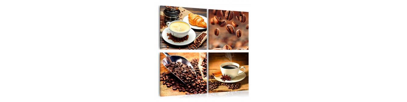 kahvi, cappuccino ja aamiainen