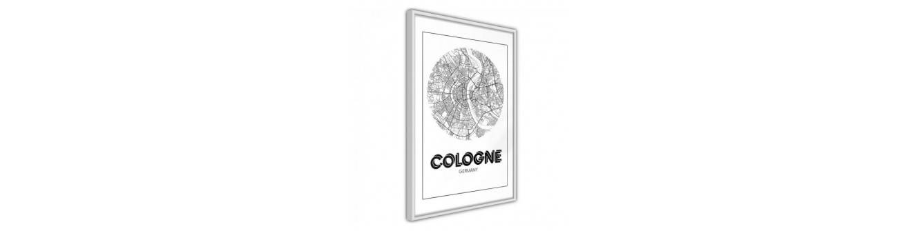plakat koos kaardiga Colonia