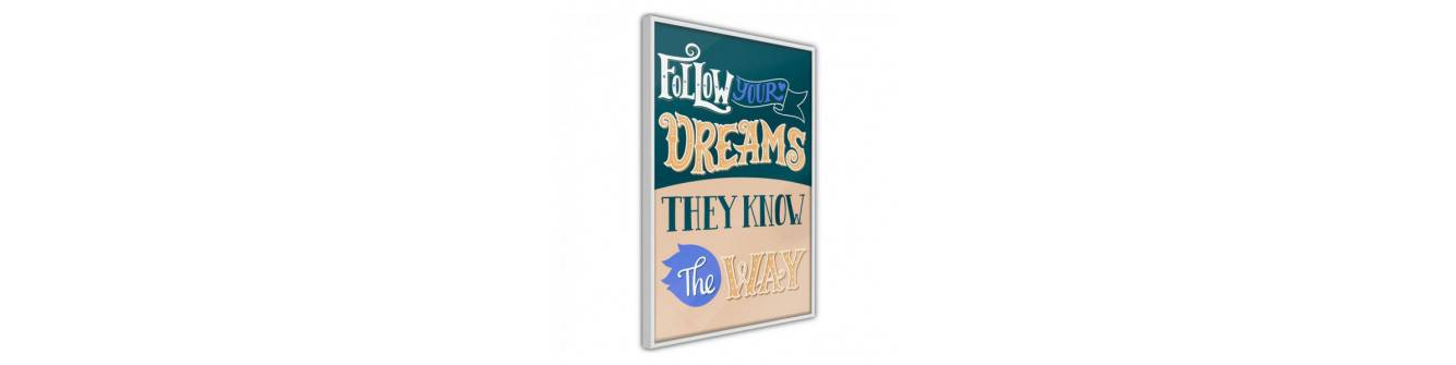 cartel para soñadores y esperanzados