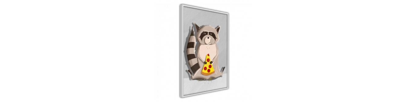 Poster - raccoons