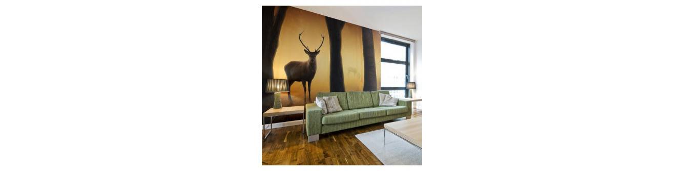 photo wallpaper with deer