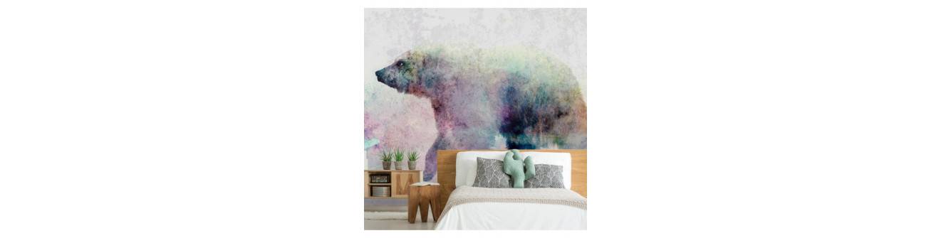 wall murals with bears and pandas