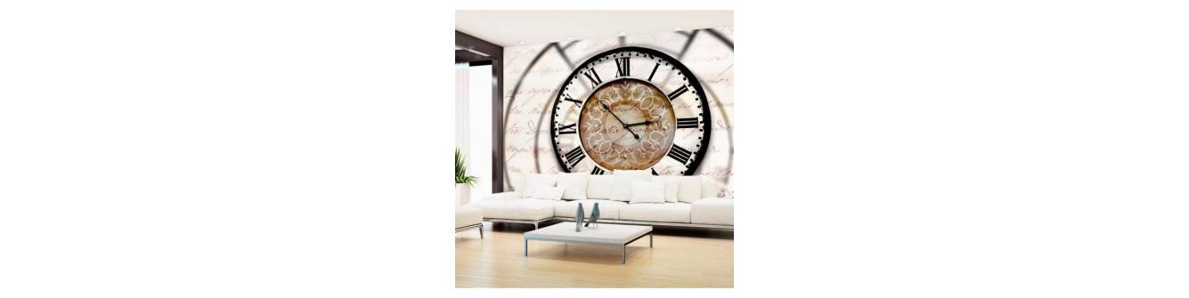 photomurals with clocks and alarm clocks