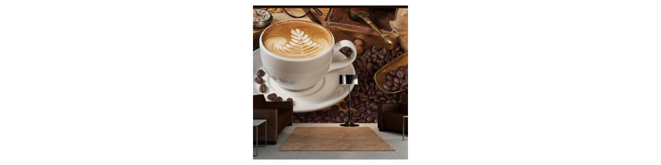 papel de parede de fotos com café