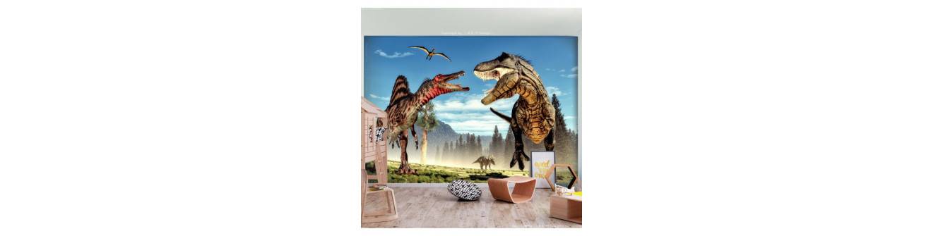 wall murals - dragons and prehistoric animals