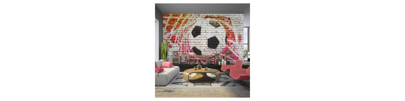 photo wallpaper with soccer ball