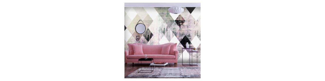 wall murals with rhombuses - various sizes