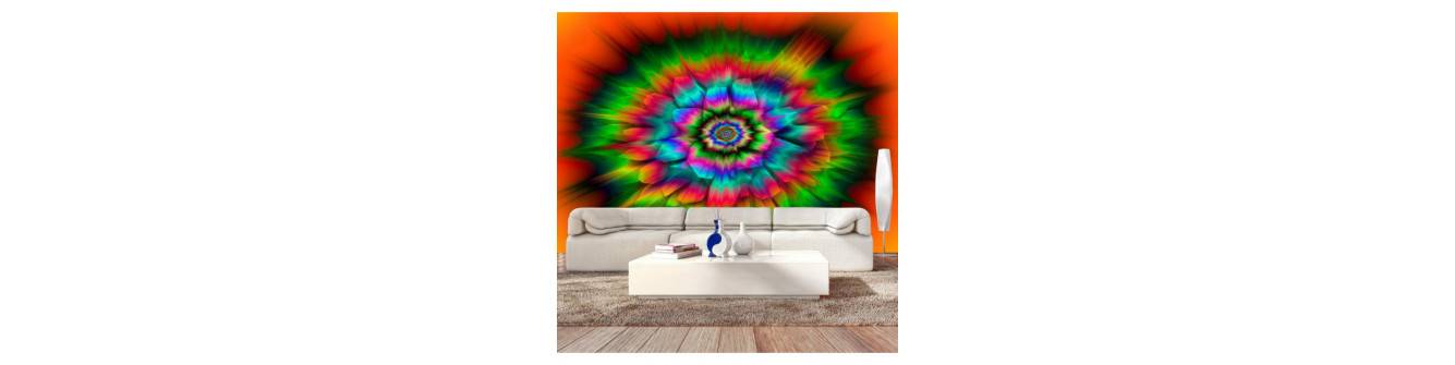 colorful and abstract wall murals