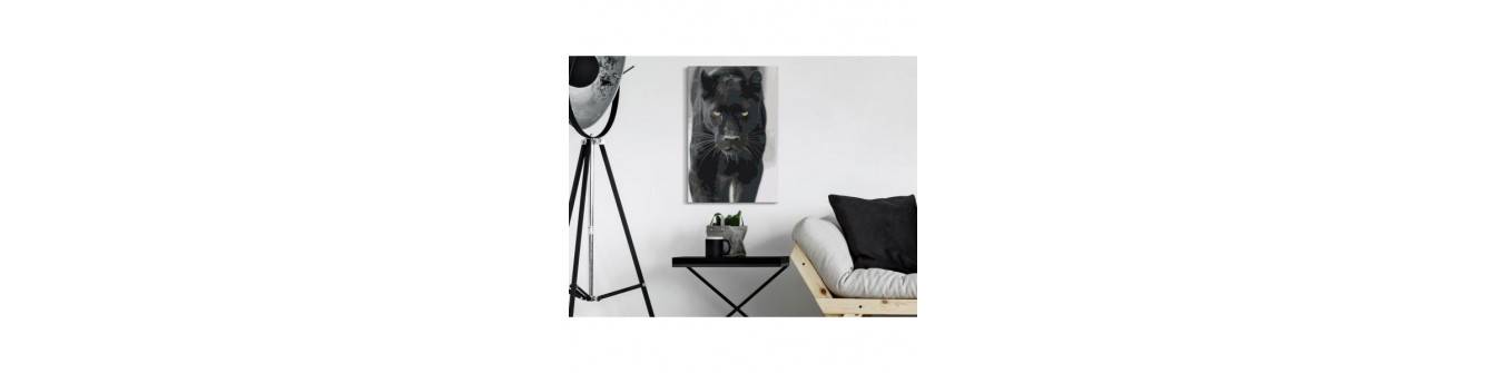 dIY-Malerei mit einem schwarzen Panther. Wild und schön