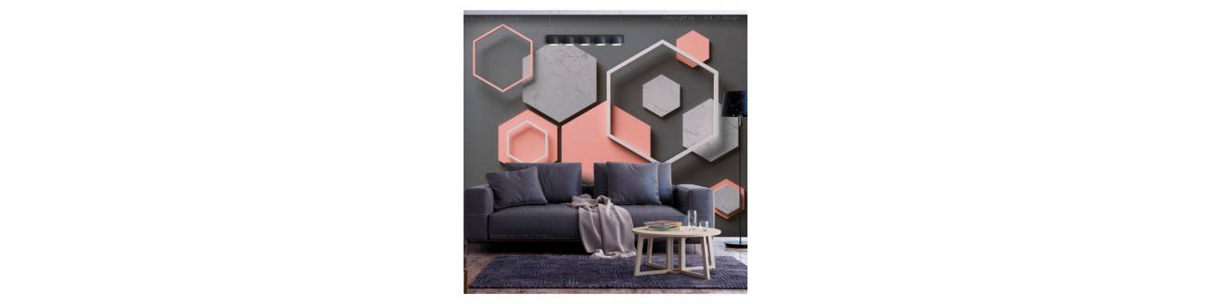 géométrique - hexagones - rectangles - losanges