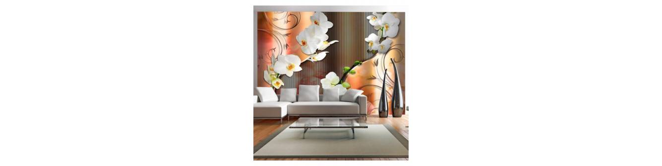murais de parede de fotos com orquídeas - misto