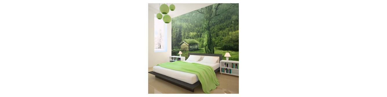 photo wall murals with woods and forest