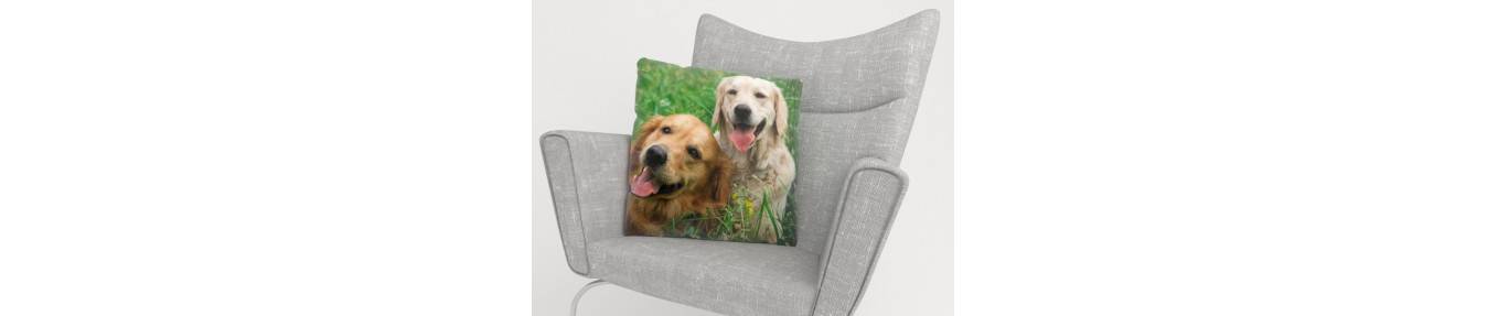 Pillow covers with cats. Cushion covers with dogs.