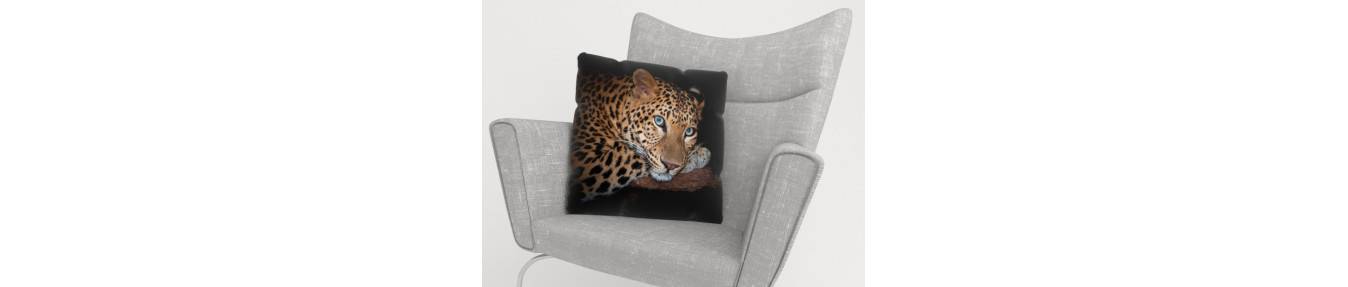 cushion covers with wild animals. Welcome to Africa!
