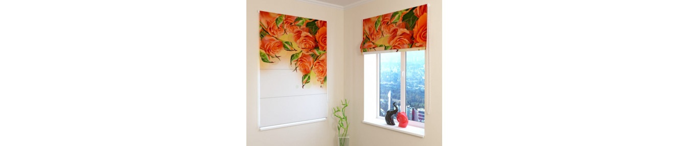 Roman blinds with all the roses in the world.