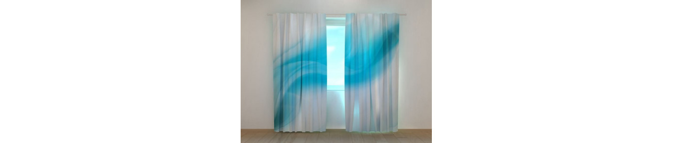 Barvite in abstraktne tridimenzionalne zavese. Z gradientnimi barvami