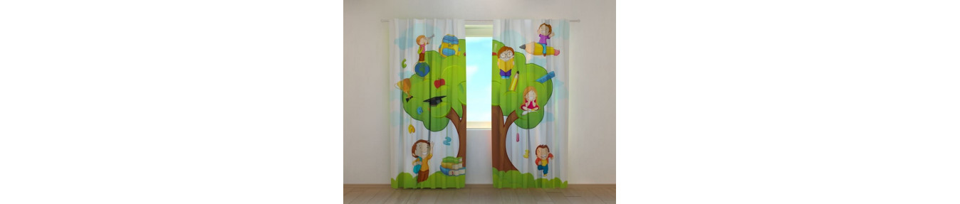 Tende botaniche per bambini. Con I fiorellini e gli alberi.