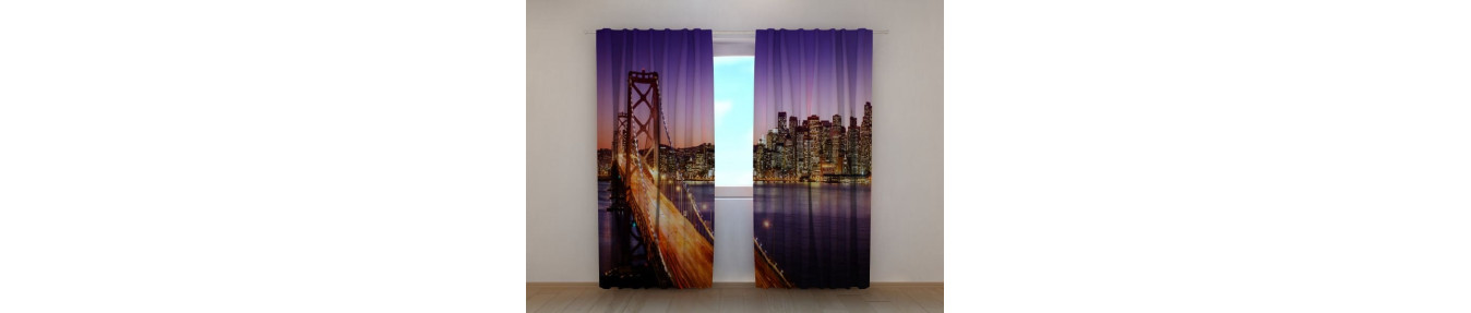 Curtains with San Francisco