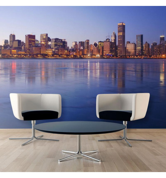 photo wall murals with cities . mixed