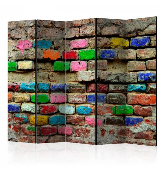muro multicolore