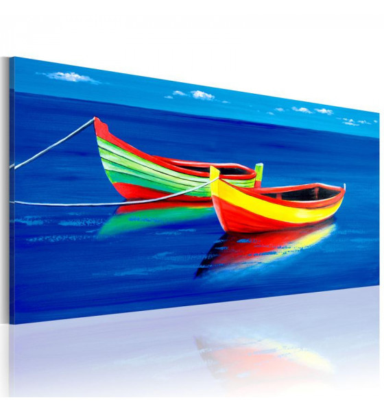 Gemälde mit Meer und Booten cm.90x60 - 100x50 - 120x80