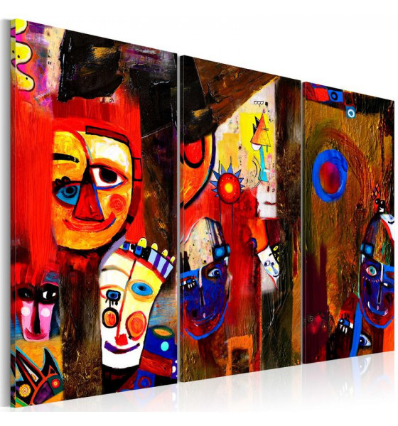 dipinti colorati e naif cm. 80x80 - 90x60 - 120x80
