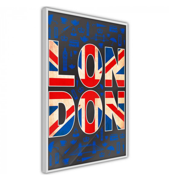 Poster mit London und der Aufschrift London