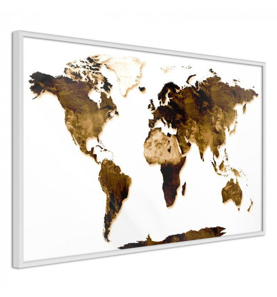 cartel con mapas del mundo