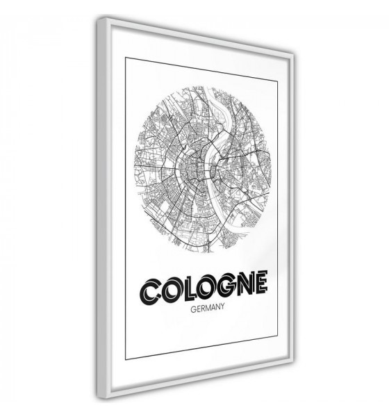 poster met kaart van COLONIA