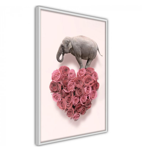 poster - elephants and elephants in love